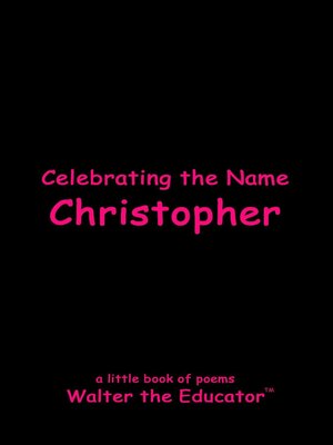 cover image of Celebrating the Name Christopher